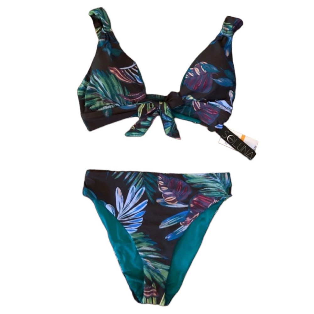 Soluna “Over the Moon” Convert Strap High Waist Bikini NWT